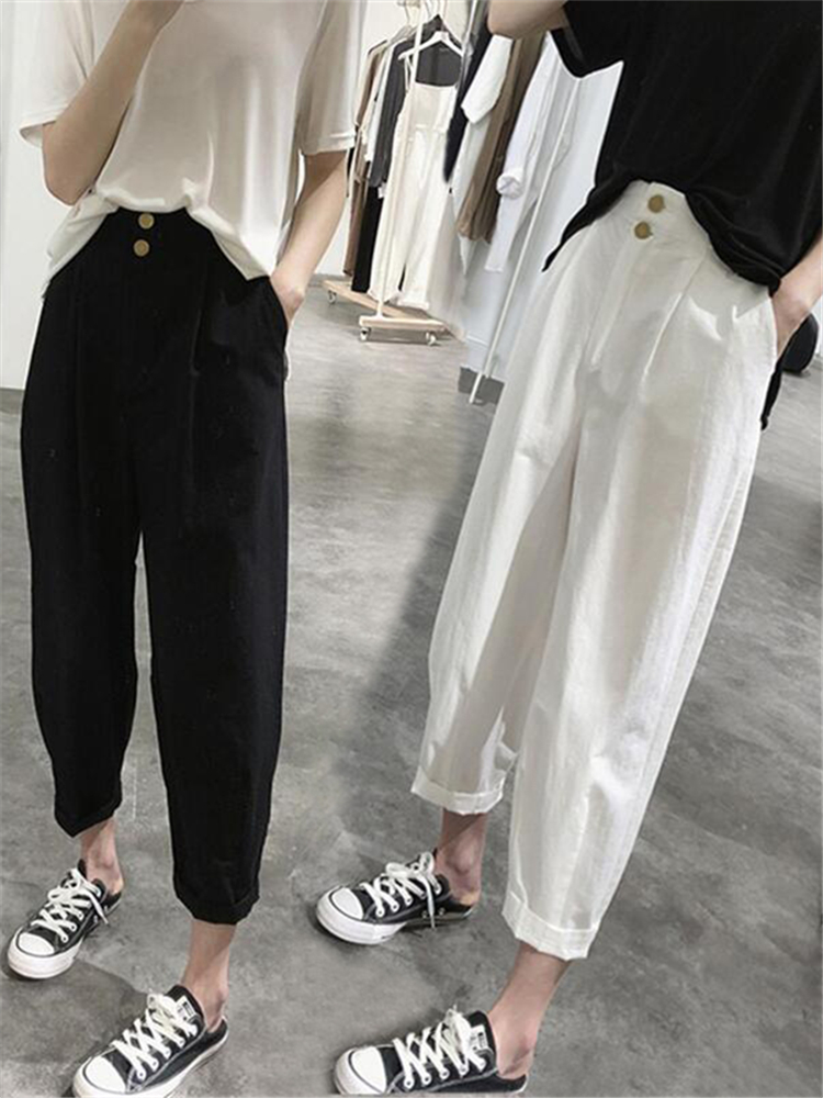 High Waist Slimming Casual Har - Summer Clothing Label ulasan dan harga