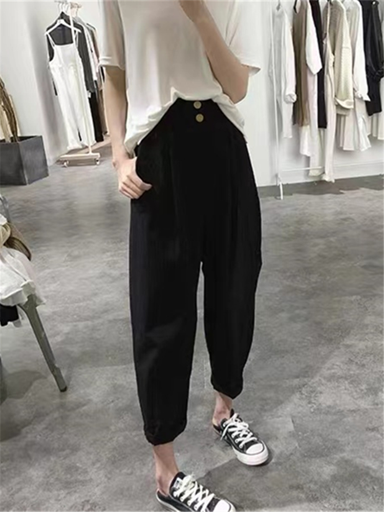 High Waist Slimming Casual Har - Summer Clothing Label ulasan dan harga