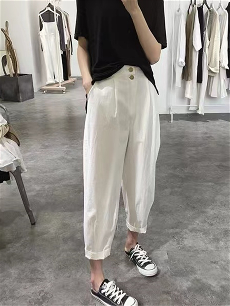 High Waist Slimming Casual Har - Summer Clothing Label ulasan dan harga