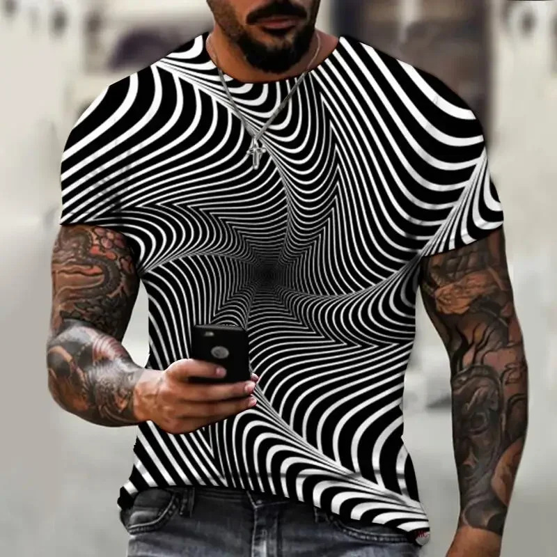 Men's 3D printed T-shirt, over - Summer Clothing Affordable ulasan dan harga
