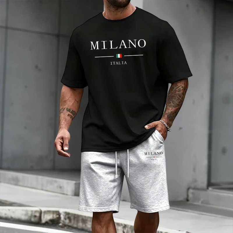 Men's Tracksuit Short Sleeve T - Summer Clothing Outfits ulasan dan harga