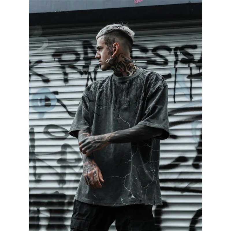 Gothic Style Men's Fashion Coo - Summer Goth Clothing ulasan dan harga